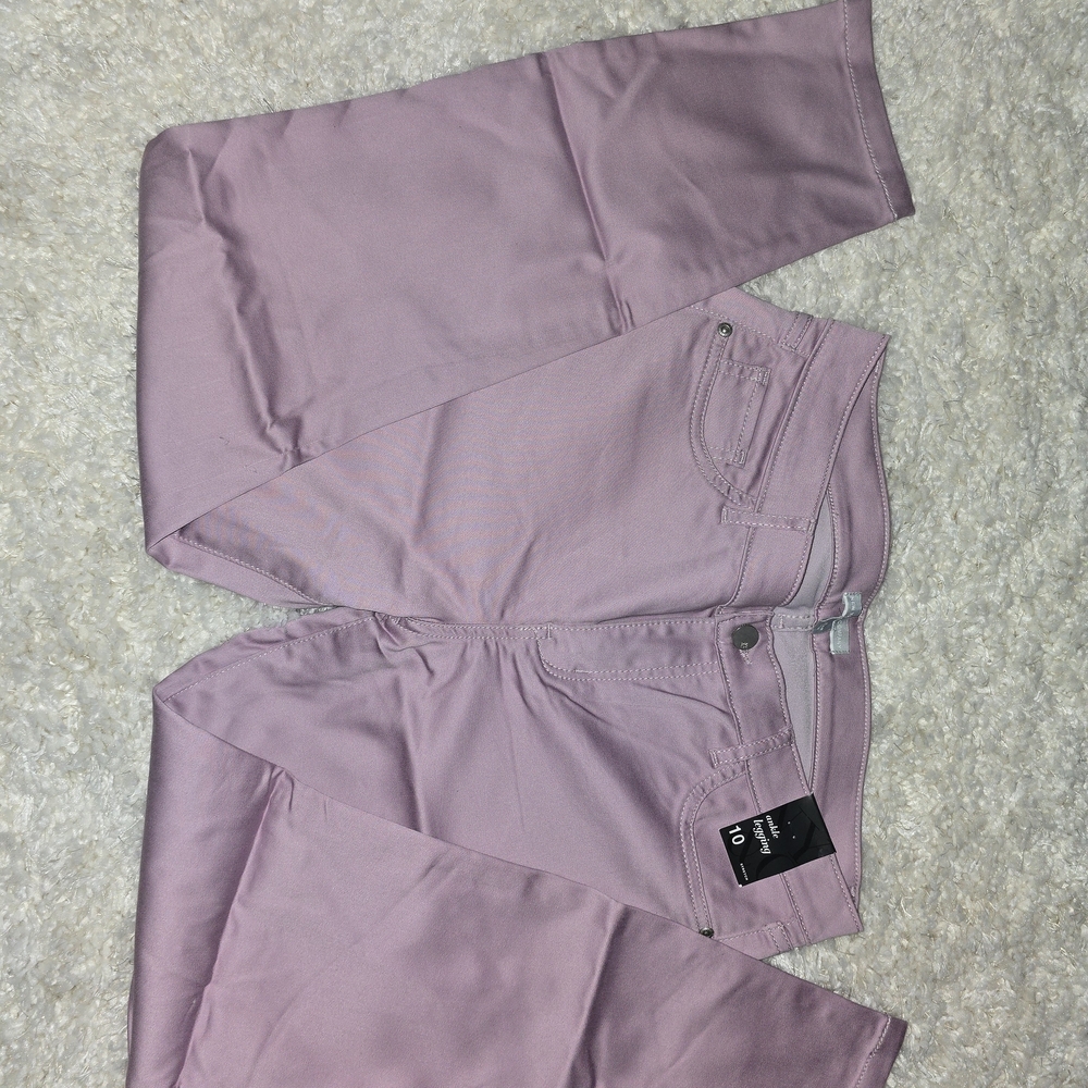NY&Co Mauve Pink High-Rise Skinny Jeans